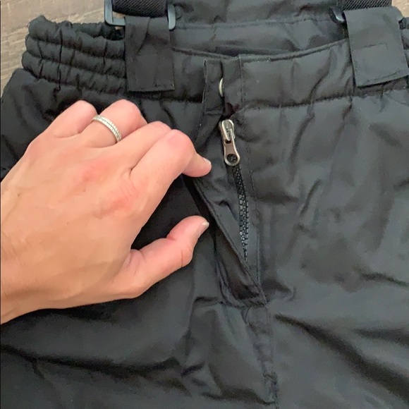 Black kids ski bib - Picture 2 of 5